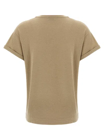 Brunello Cucinelli Short-sleeved Crewneck Knitted T-shirt