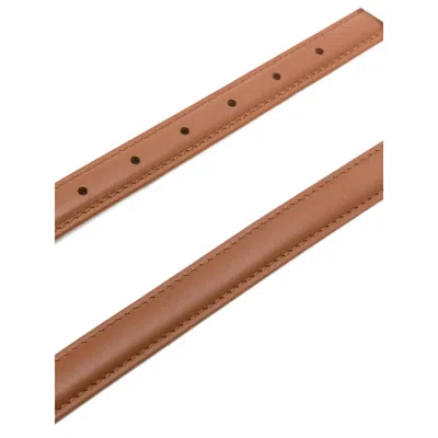 Anine Bing Nicola Leather Square-buckle Belt