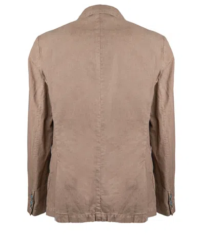 Bob Domi Beige Single-breasted Jacket In Neutral