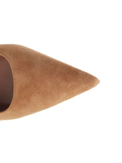 Paris Texas Lidia Slingback Suede Pumps Brown In Neutral