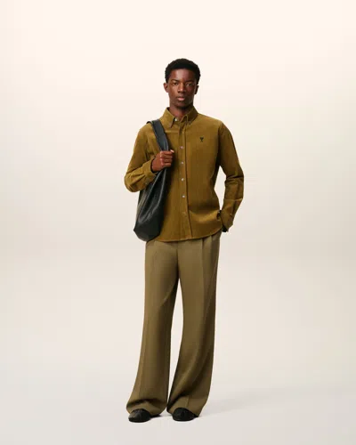 Ami Alexandre Mattiussi Pleated Wide-leg Tailored Trousers