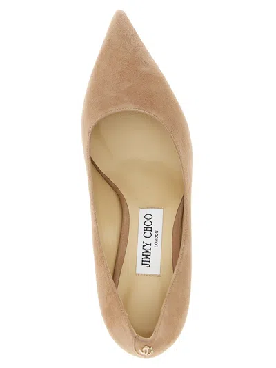 Jimmy Choo Pink Pointed Toe Pumps In Brown