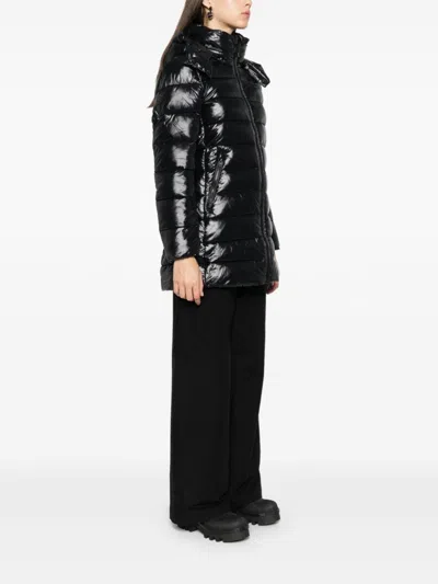 Save The Duck Marjorie Long Padded Jacket In Black