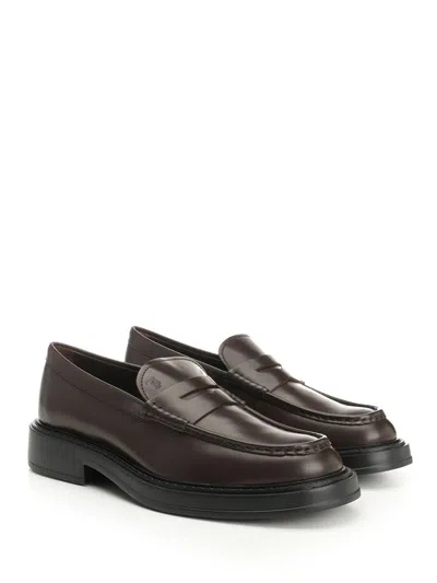 Tod's Mocassino Extralight 61k Loafers Black In Brown