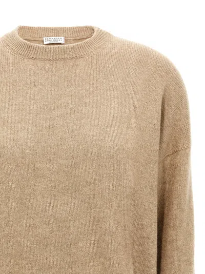 Brunello Cucinelli Monile Sweater Sweaters And Cardigans Beige