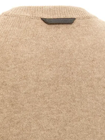Brunello Cucinelli Monile Sweater Sweaters And Cardigans Beige