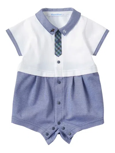 Familiar Tie-detail Romper In Blue