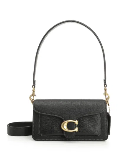 Coach Polished Pebble Leather Tabby Shoulder Bag 20 Refresh Shoulder Bags Black
