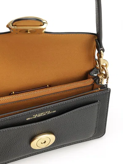 Coach Polished Pebble Leather Tabby Shoulder Bag 20 Refresh Shoulder Bags Black
