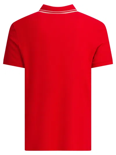 Valentino Vlogo Signature Cotton Polo Shirt In Red