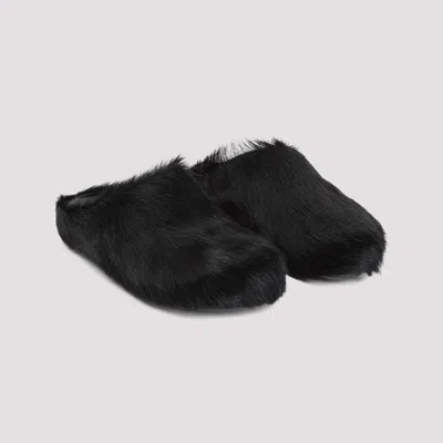 Marni Fussbett Calf Hair Slippers