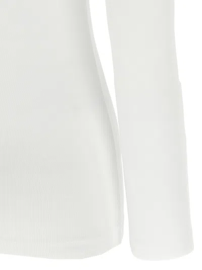 Brunello Cucinelli Ribbed Texture Crew Neck T-shirt In White