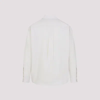 Lemaire Regular Shirt With Long Sleeves And Pointed Collar In White