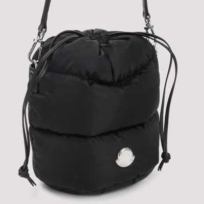 Moncler Caradoc Quilted Bucket Bag With Top Handle In Black