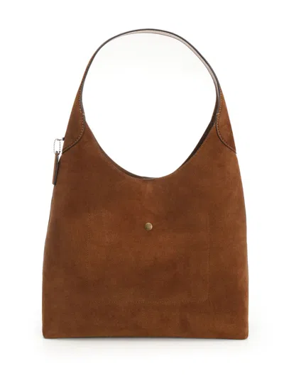 Coach Suede Brooklyn Shoulder Bag 39 Shoulder Bags Brown