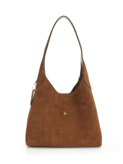 Coach Suede Brooklyn Shoulder Bag 28 Shoulder Bags Brown