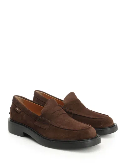 Tod's Suede Calfskin Loafer Scarpe Basse Brown
