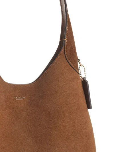 Coach Suede Brooklyn Shoulder Bag 28 Shoulder Bags Brown