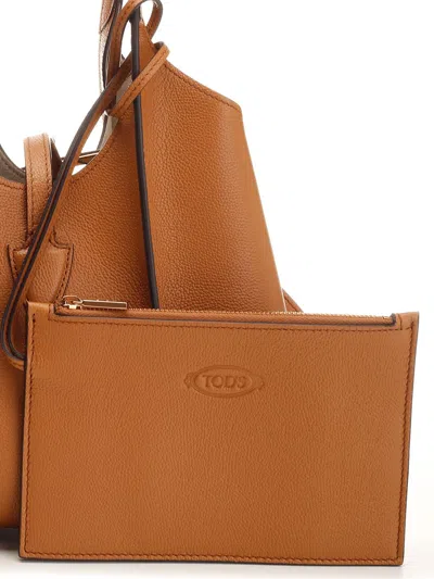 Tod's T Timeless Handbags Brown