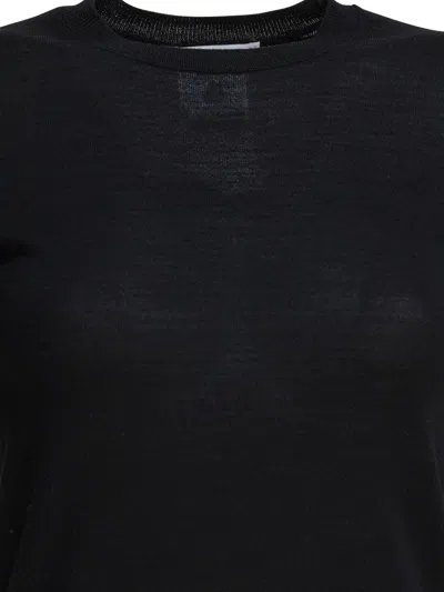 Max Mara Gerico Virgin Wool T-shirt In Black
