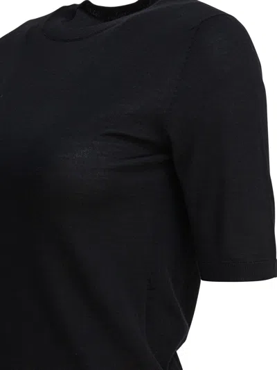 Max Mara Gerico Virgin Wool T-shirt In Black