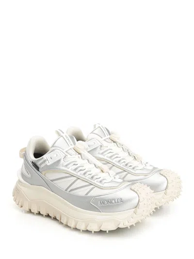 Moncler Leather Trailgrip Gtx Sneakers In White