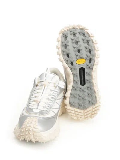 Moncler Leather Trailgrip Gtx Sneakers In White