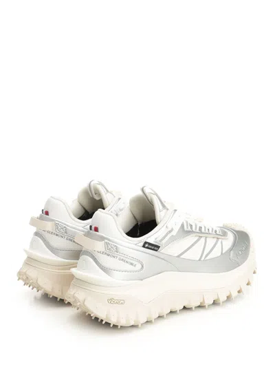 Moncler Leather Trailgrip Gtx Sneakers In White