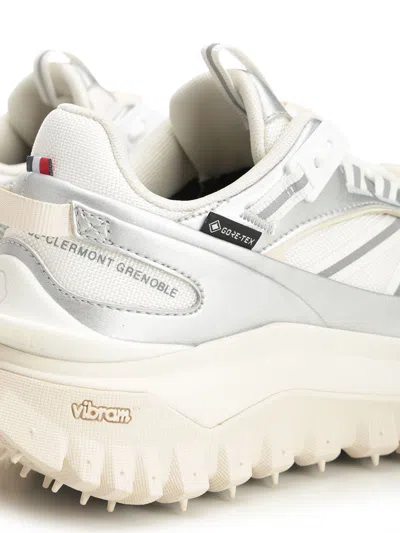 Moncler Leather Trailgrip Gtx Sneakers In White