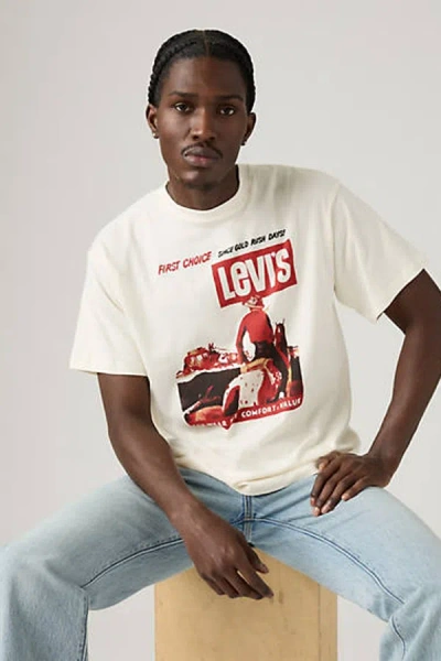 Levi's Graphic-print Cotton T-shirt In Neutral