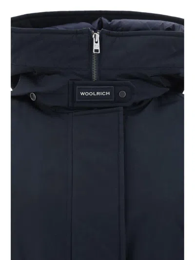 Woolrich Solid Color Down Jacket With Removable Inner