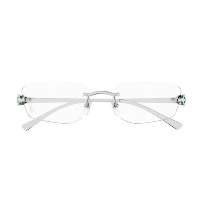 Cartier Ct0494o Eyewear In Metallic
