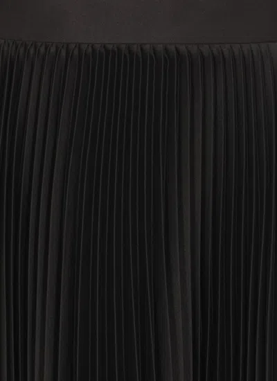 Jil Sander Pleated Midi Skirt In Black
