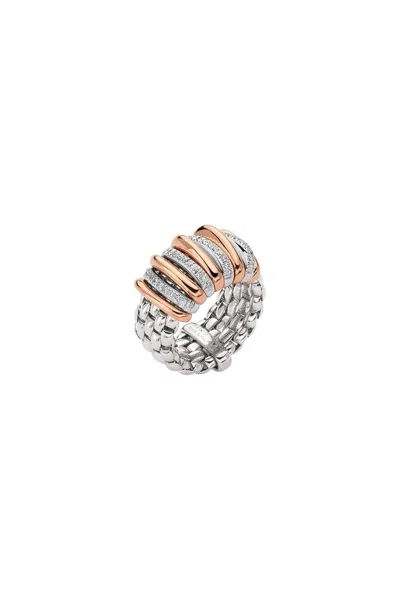 Fope Ring Woman  An588_bbrm Gold White Panorama Flex-it In Gray
