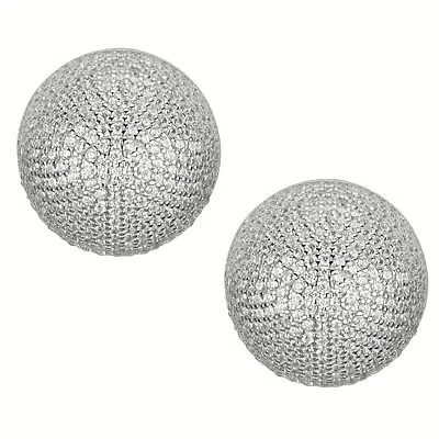 Sovrani Women's Button Earrings  Light J10316