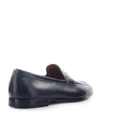 Doucal's Ocean Blue Loafer In Blue