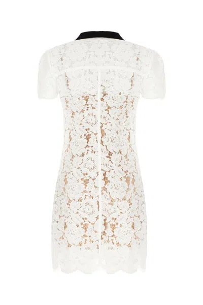 Self-portrait Floral Lace Mini Shirtdress