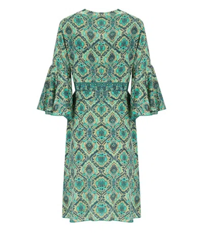 Pahiesa Formentera Green Wrap Dress