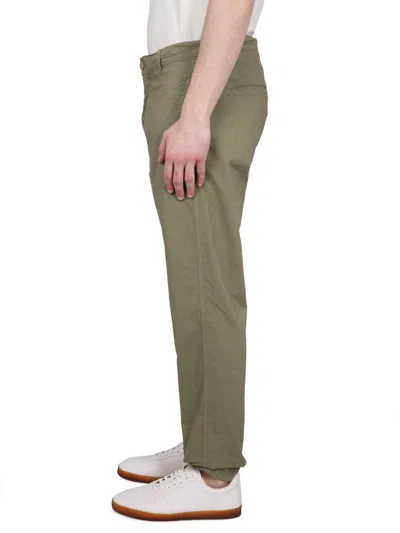 Aspesi Tailored Trousers With Pockets And Loops In Green