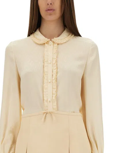 Valentino Garavani Cream Silk Shirt