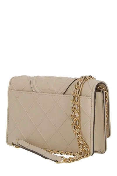 Tory Burch Fleming Soft Leather Wallet On A Chain