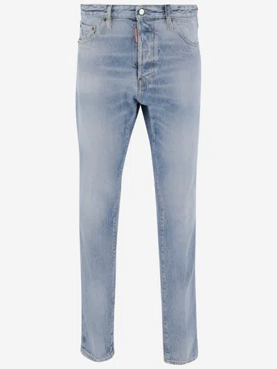 Dsquared2 Cool Guy Cotton Jeans In Blue