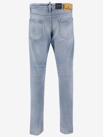 Dsquared2 Cool Guy Cotton Jeans In Blue