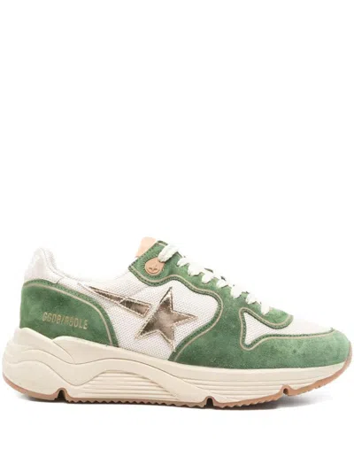 Golden Goose Low Top Sneakers With Mesh And Suede