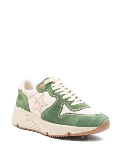 Golden Goose Low Top Sneakers With Mesh And Suede