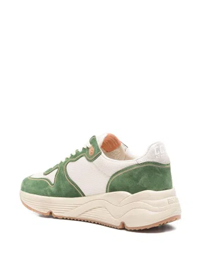 Golden Goose Low Top Sneakers With Mesh And Suede