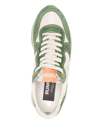 Golden Goose Low Top Sneakers With Mesh And Suede