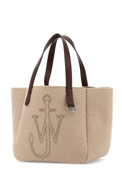 Jw Anderson Beige Fabric Belt Shopping Bag