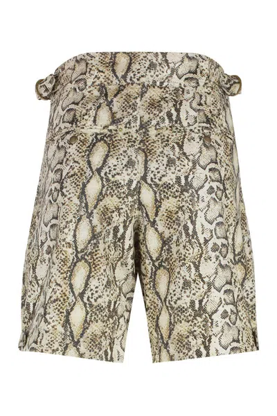 Isabel Marant Felize Printed Bermuda Shorts In Animal Print