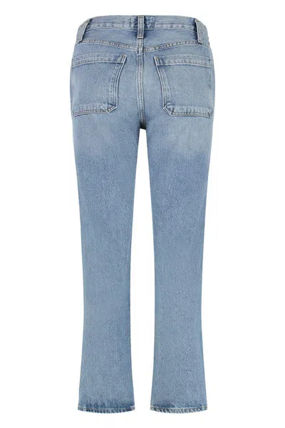 Agolde Cooper High-rise Straight Leg Jeans In Blue